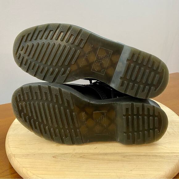 Dr. Martens 1460 Harness 8 Eye Black Leather Boots Men’s 7 Women’s Sz 8 25163001 - Picture 8 of 16